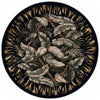 Tropical Bounty Black & Sage Rug - 8 Ft. Round