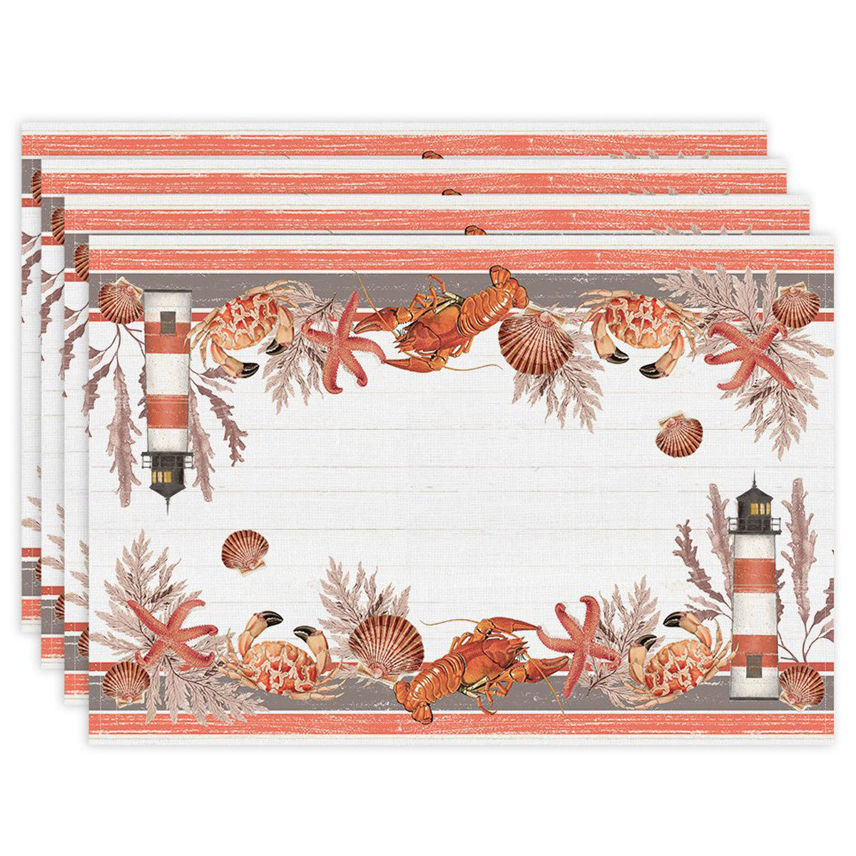 Lighthouse Feast Placemats - Set of 4