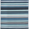 Carlsbad Aqua Stripes Indoor/Outdoor Rug - 8 Ft. Square