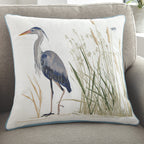 Marsh Heron Pillow