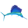 Lagoon Blue Sail Wall Art