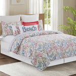 Colorscape Coral Quilt Bed Set - King