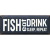 Fish Instructions Wood Sign