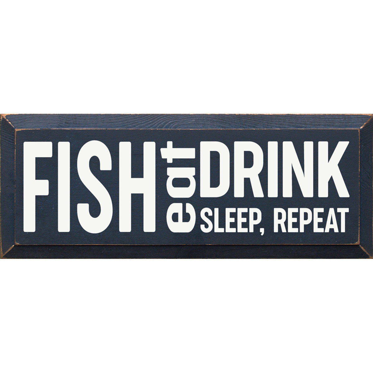 Fish Instructions Wood Sign
