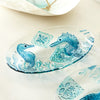 Seahorse Harmony Oval Glass Plate