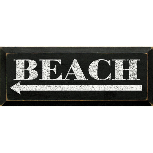 To the Beach Wood Sign