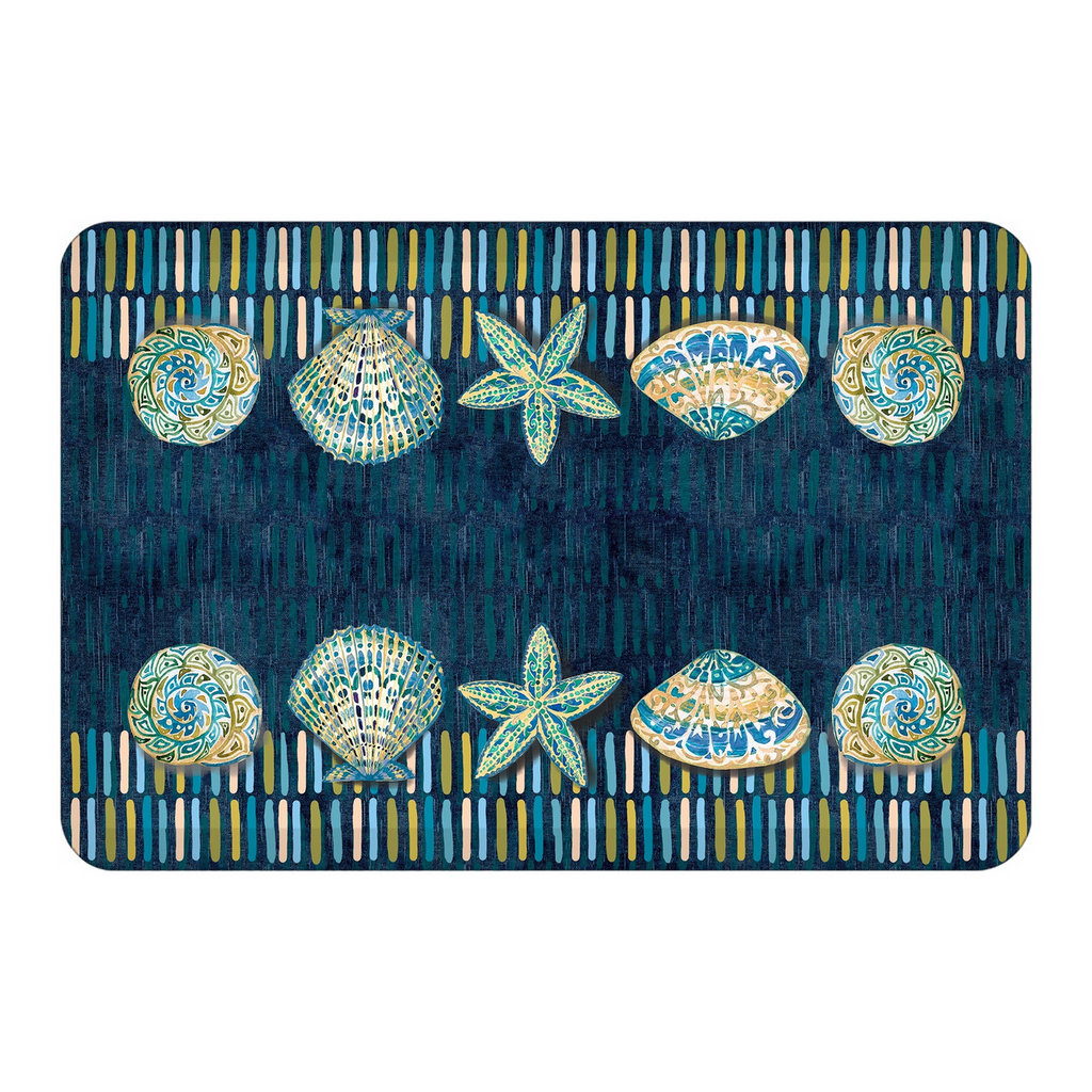 Marine Shells Anti-Fatigue Kitchen Mat - OUT OF STOCK UNTIL 08/25/2026