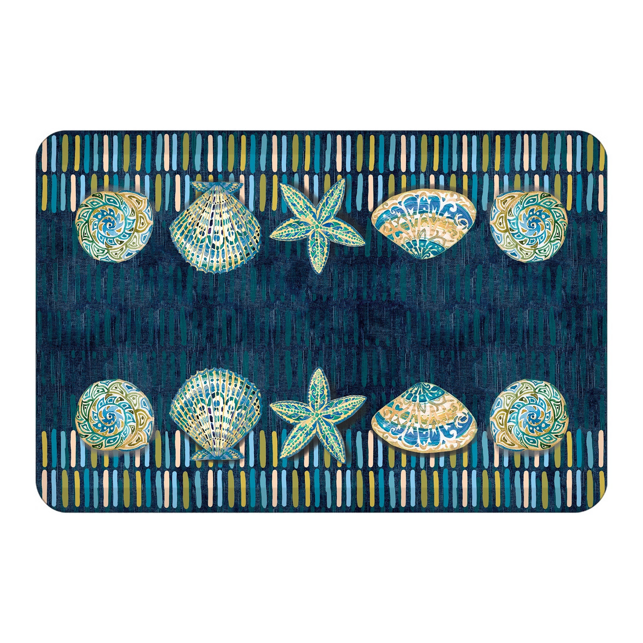 Marine Shells Anti-Fatigue Kitchen Mat - OUT OF STOCK UNTIL 08/25/2026
