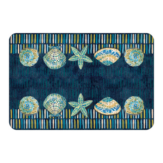 Marine Shells Anti-Fatigue Kitchen Mat - OUT OF STOCK UNTIL 08/25/2026