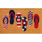 Patriotic Flip Flops Coir Mat - 2 x 3 - OUT OF STOCK UNTIL 10/21/2026