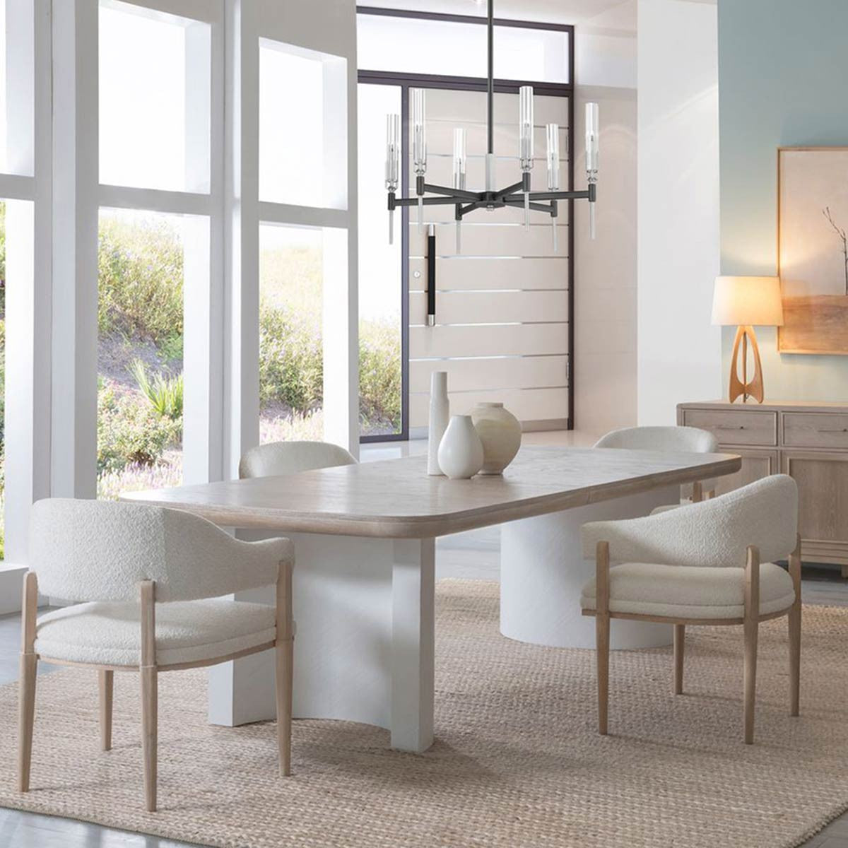 Portmore 5 Piece Rectangular Dining Set with Upholstered Chairs