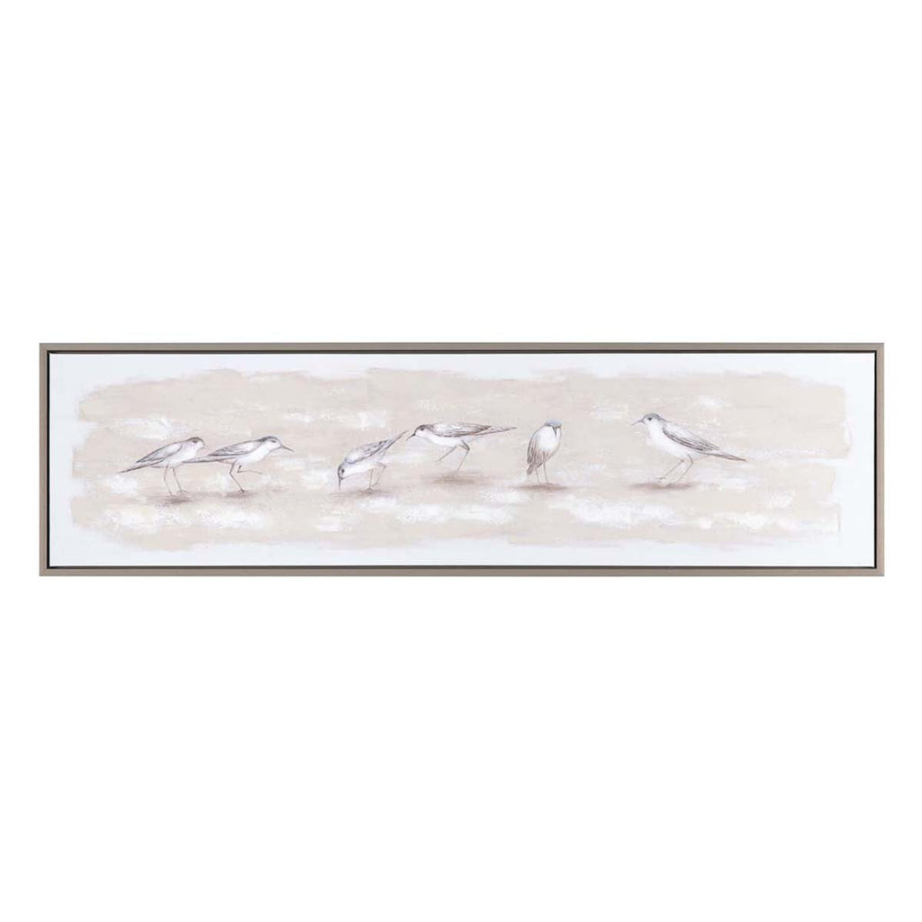 Brown Flock Wall Art