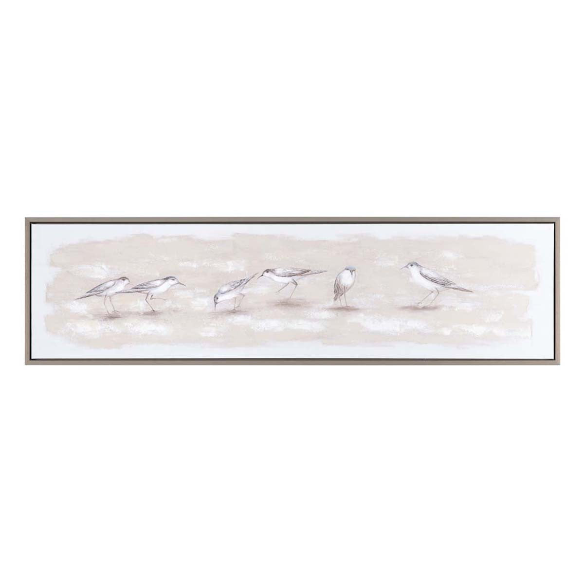 Brown Flock Wall Art