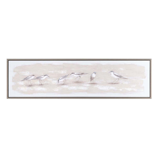 Brown Flock Wall Art