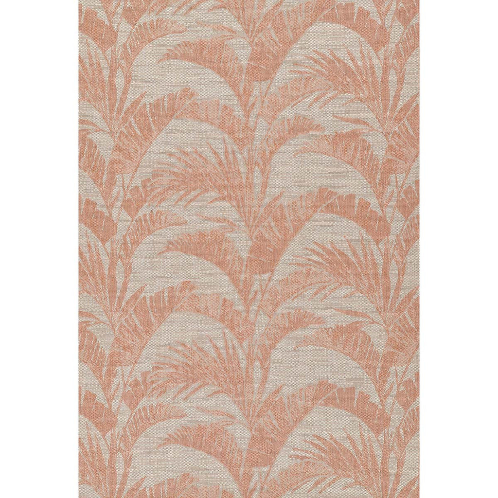 Coral Summer Palm Indoor/Outdoor Rug - 3 x 5
