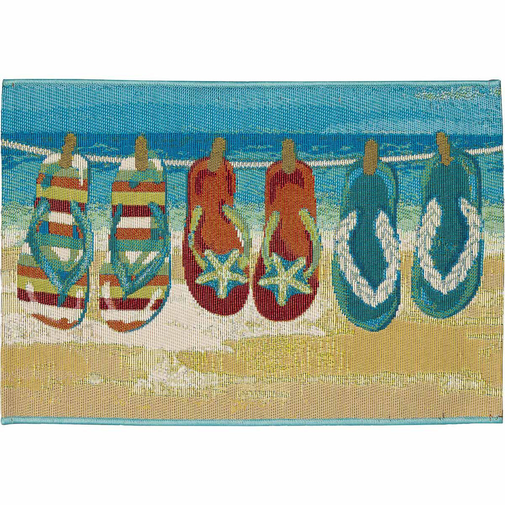 Flip Flop Beach Rug - 2 x 3 - OUT OF STOCK UNTIL 10/20/2026