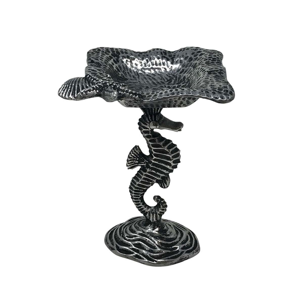 Swimming Seahorse Pedestal Dish - Medium