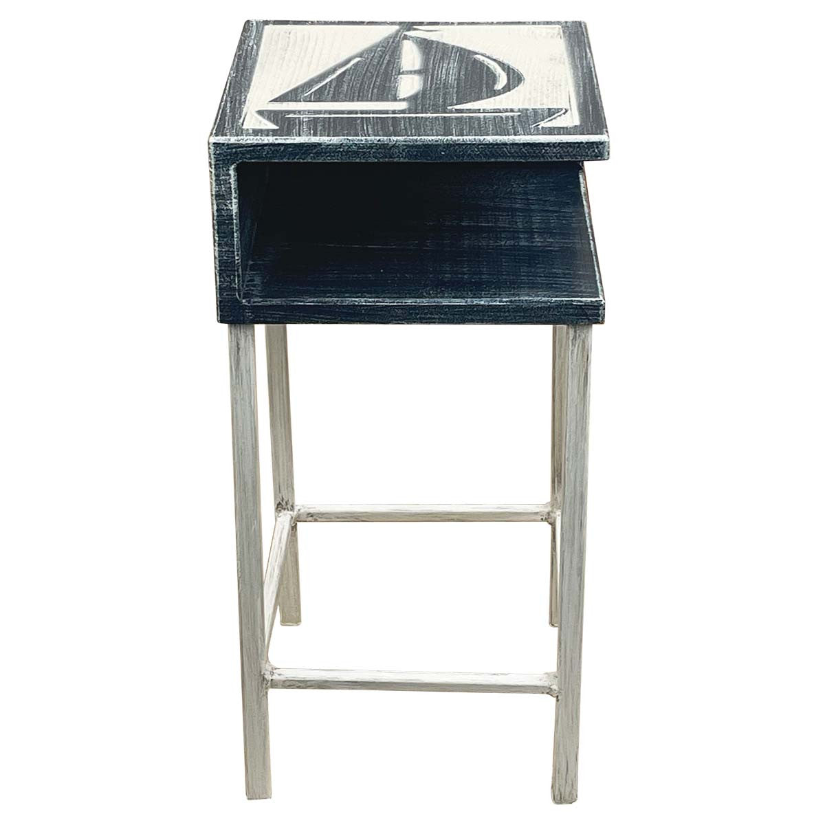 Seafarer's Rustic Accent Table