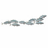 Sardine School Metal Wall Art - Right Facing