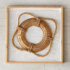 Rattan Float Framed Wall Art - CLEARANCE