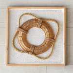 Rattan Float Framed Wall Art - CLEARANCE