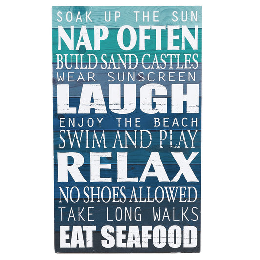 Seaside Retreat Wood Wall Sign