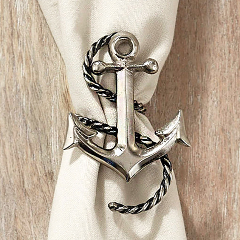 Anchor Napkin Rings - Set of 4