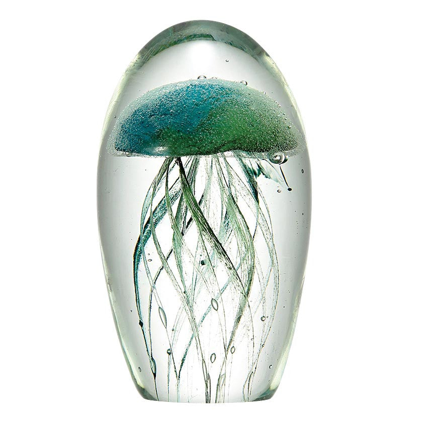 Art Glass Jellyfish - Teal - OUT OF STOCK UNTIL 08/21/2026