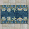 Stylized Shells Outdoor Rug - 5 x 7