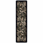 Tropical Bounty Black & Sage Rug - 2 x 8