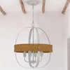 Barlow Cane Metal Chandelier - 4 Light