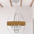 Barlow Cane Metal Chandelier - 4 Light