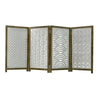 Whitewashed Carved Wood Screen
