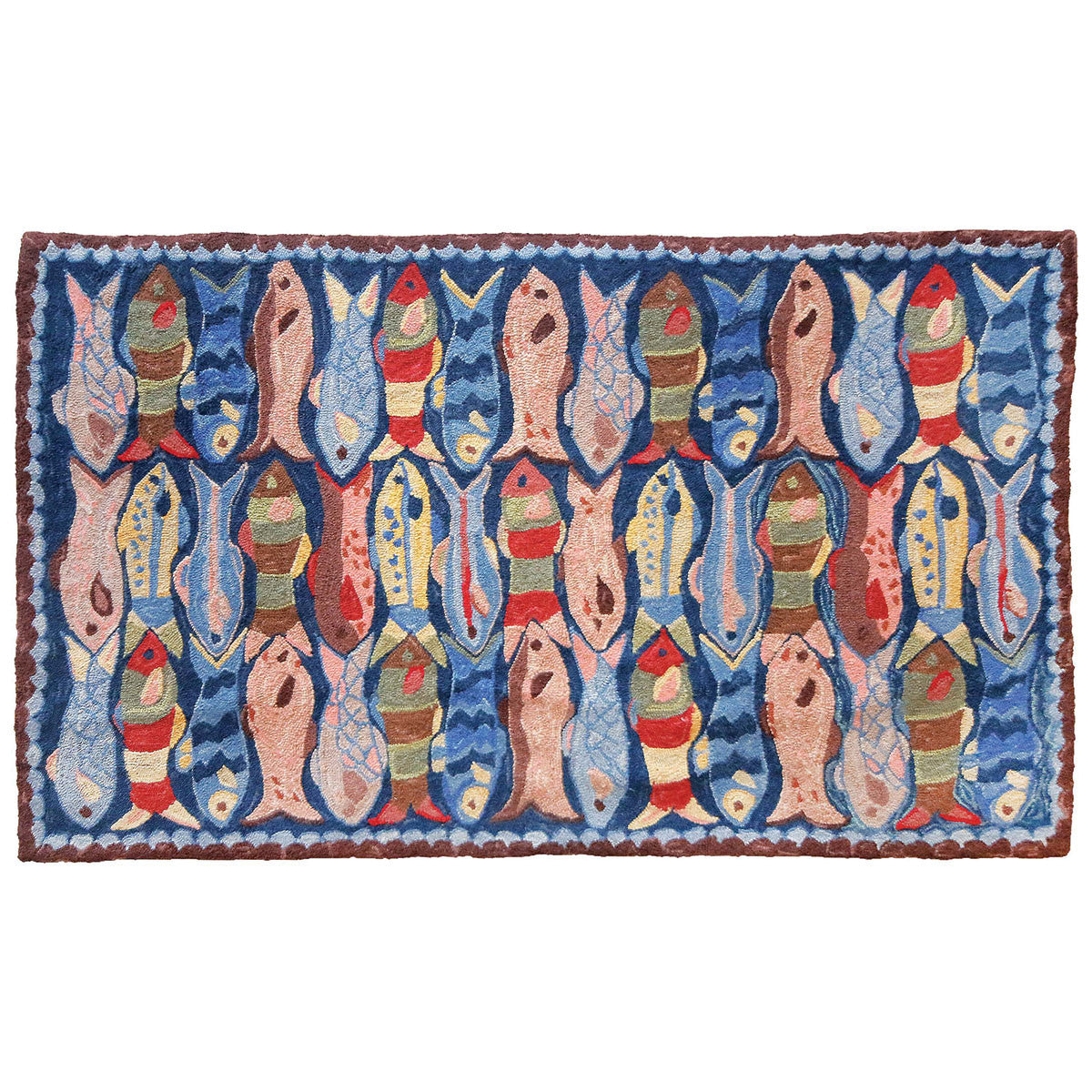 Swimming Fish Rug - 3 x 5
