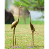 Cranes Looking Upward Garden Statuary