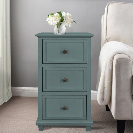 Lewiston 3 Drawer Side Table