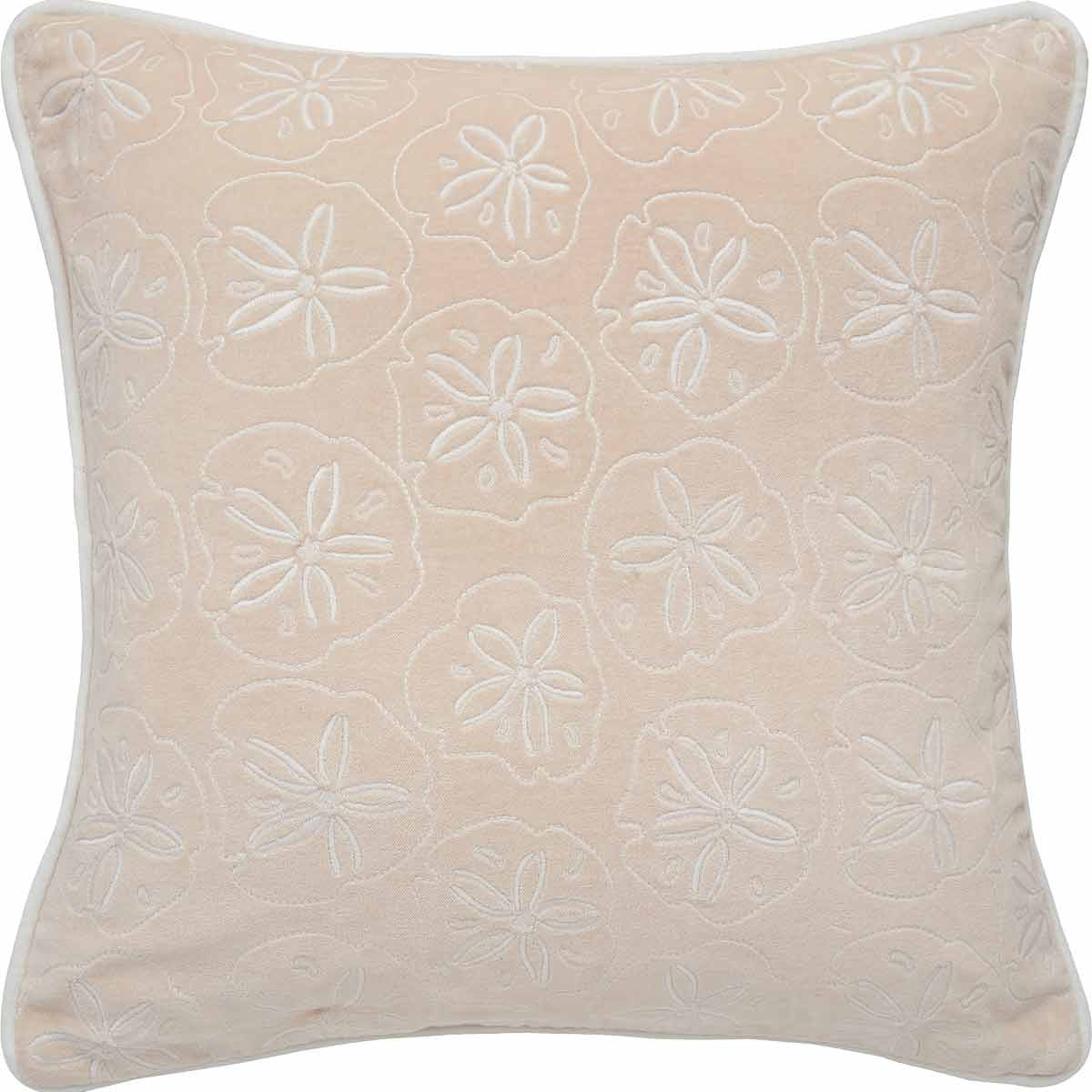 Velvet Sand Dollar Accent Pillow