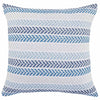 Serene Blue Chevrons Pillow