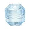 Diamond Blue Glass Vase - Large
