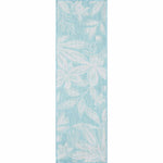 Fiji Flowers Aqua Indoor/Outdoor Rug - 2 x 7