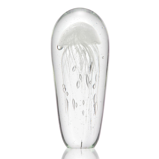 Glow in the Dark Translucent Jellyfish Art Glass Statue