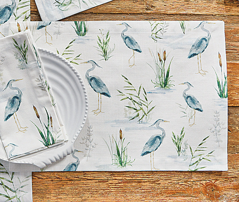 Seaside Heron Placemat - Set of 4