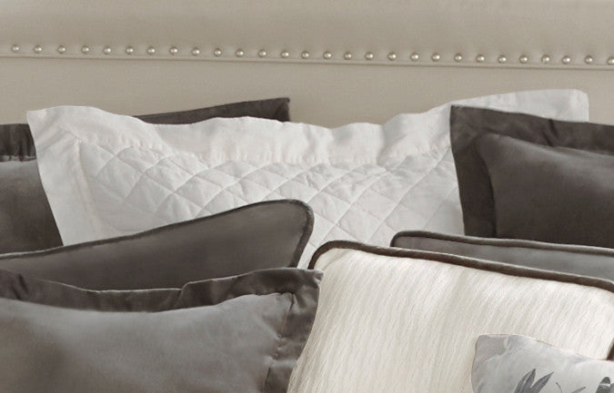 Vintage White Linen Quilt Euro Sham - OVERSTOCK