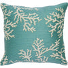 Aruba Coral Accent Pillow - Aqua