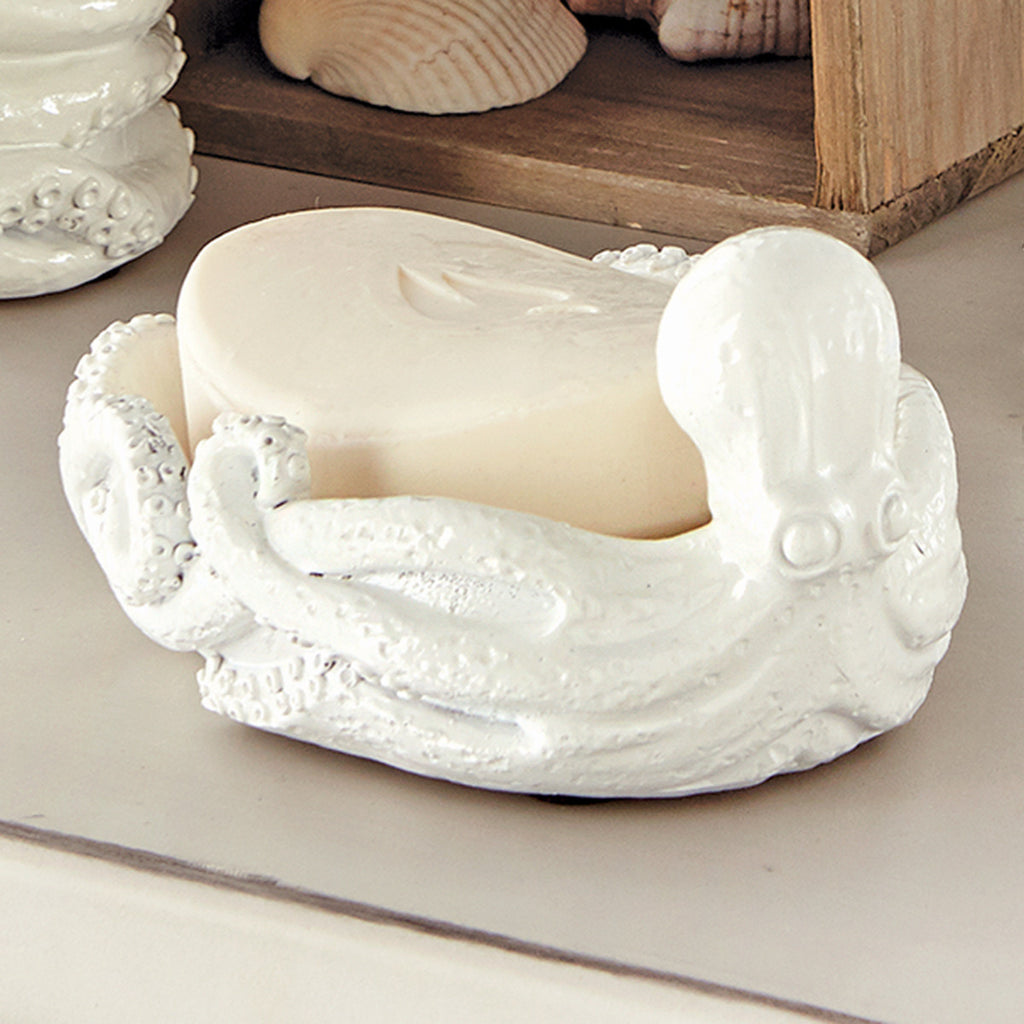 White Octopus Soap Dish