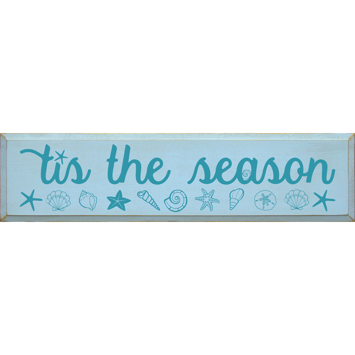 Shell Season Wood Sign