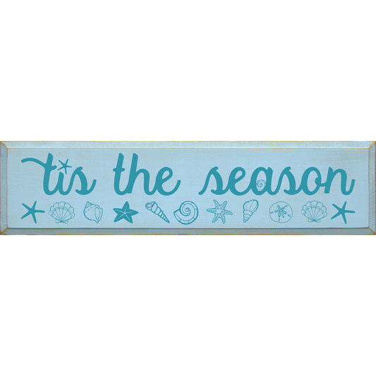 Shell Season Wood Sign