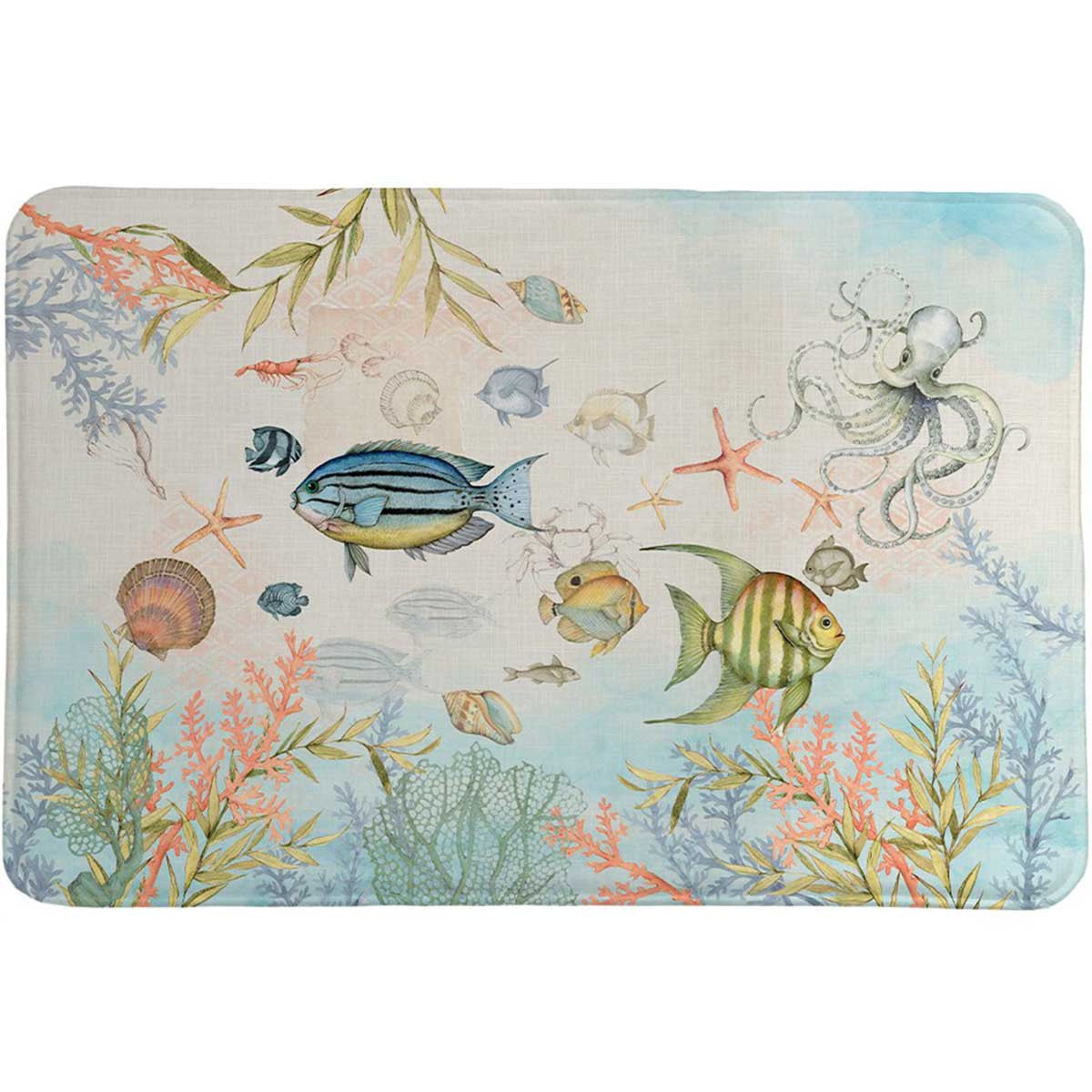 Pacific Depths Memory Foam Rug