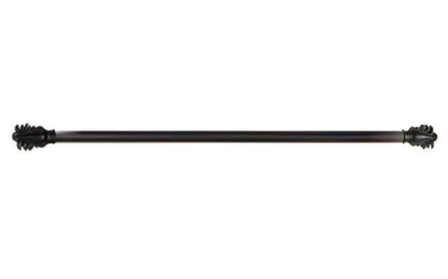 Feather Rod in Black Finish - 48 Inch