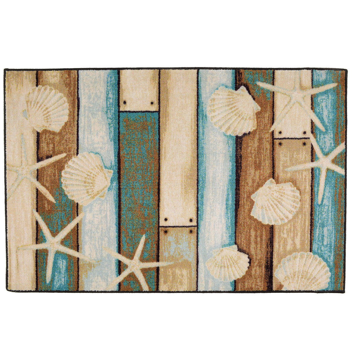 Boardwalk Sea Life Bath/Kitchen Rug
